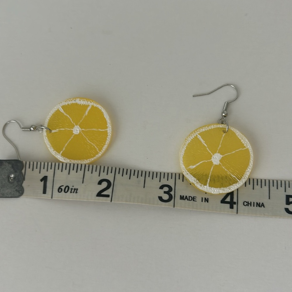 🍋🥂 Host Pick 🥂 New Transluscent Citrus Slices Earrings - Picture 8 of 10